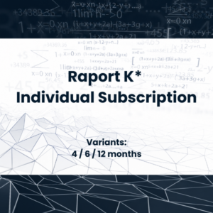 Subskrypcja Raportu K* — Individual / Report K* — Individual Subscription